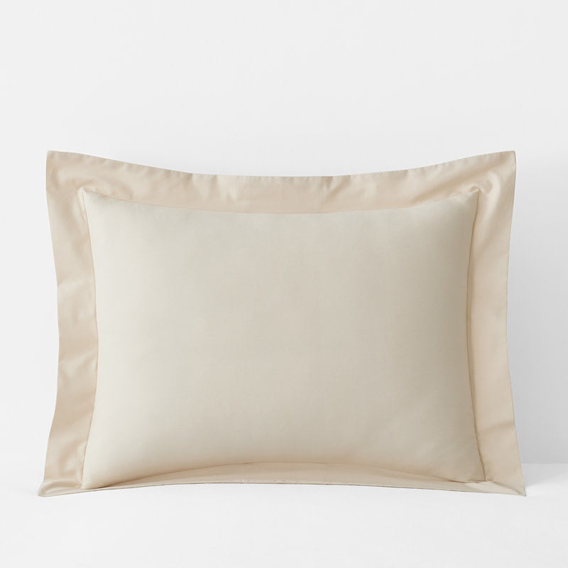 Brushed Cotton Sham - Sand, King