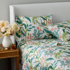 Peacock Classic Smooth Sateen Pillowcase Set - Cream, King