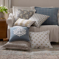 Flower Reversible Decorative Square Pillow Cover - Multi, 20 in. x 20 in.