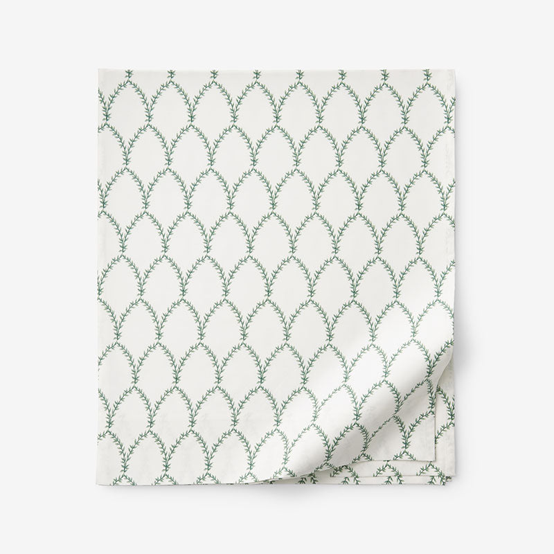 Laurel Classic Smooth Sateen Flat Bed Sheet - Sage, King/Cal King