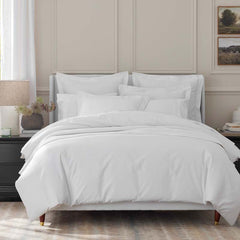 Luxe Smooth Egyptian Cotton Sateen Flat Bed Sheet - White, King/Cal. King