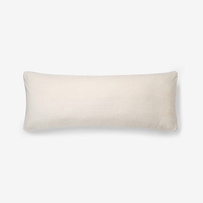 Decorative Lumbar Pillow Cover - Ivory, 14 in. x 40 in.