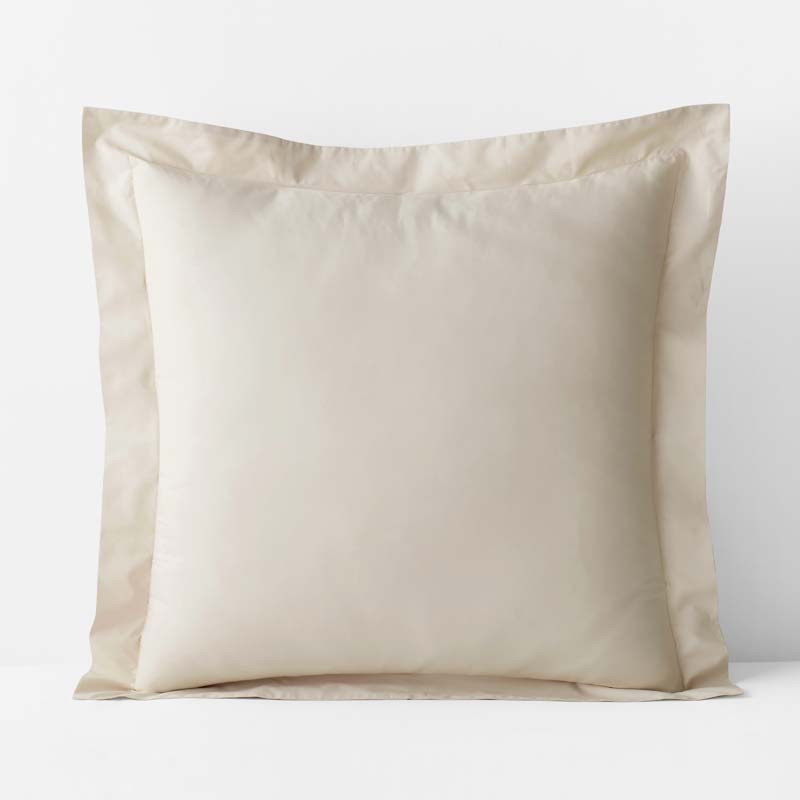 Premium Cool Supima® Cotton Percale Sham - Oatmeal, Euro