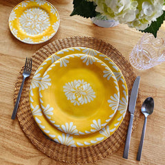 Paloma Salad Plates, Set of 4 - Yellow