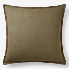 Linen Decorative Square Pillow Cover - Olive Green,  24 in. x 24 in.