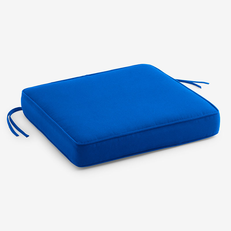Replacement Boxed Edge Chair Cushion - Pacific Blue, 20 in. x 20 in.