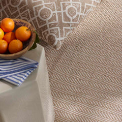 Herringbone Handwoven Reversible Indoor/Outdoor Rug - Linen, 2' x 3'