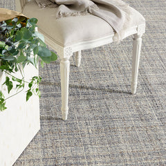 Harris Hand Hooked Wool Rug -  Blue, 6' x 9'