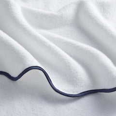 Scalloped Edge Bath Sheet - Navy