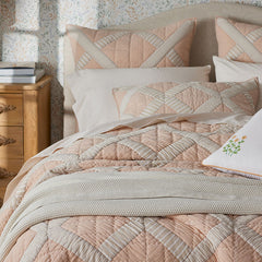 Bahati Quilted Sham - Coral Multi, King