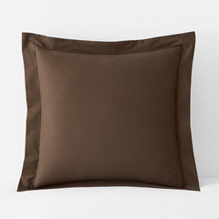 Brushed Cotton Sham - Coffee, Euro