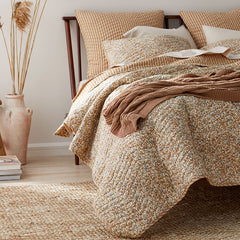 Chunky Cable Knit Throw - Caramel