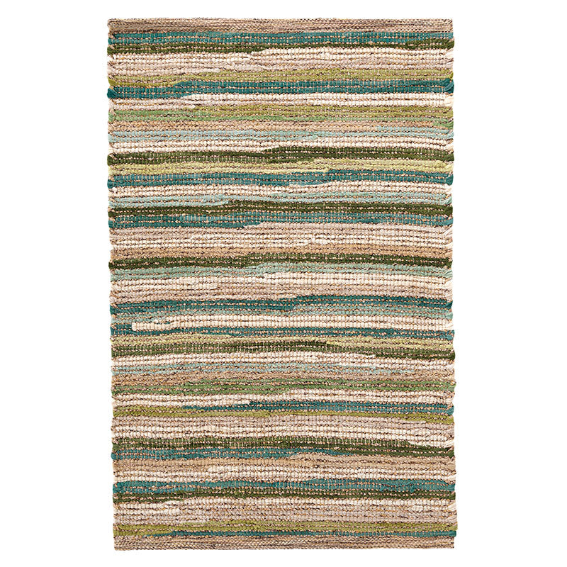 Francisco Green Handwoven Cotton Rug - Green, 8' x 10'