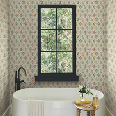 Hawthorne Traditional Wallpaper - Blue, Swatch