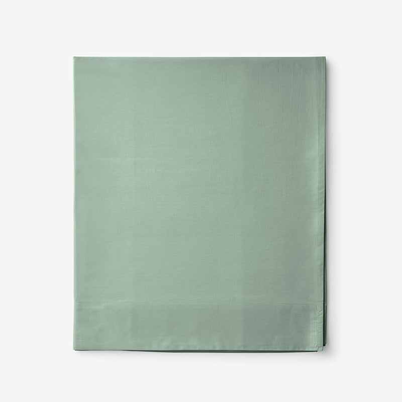 Classic Cool Cotton Percale Flat Bed Sheet - Thyme, Cal King