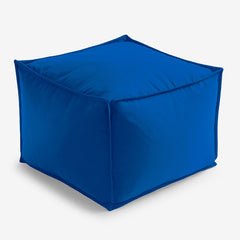 Indoor/Outdoor Pouf - Pacific Blue, Medium