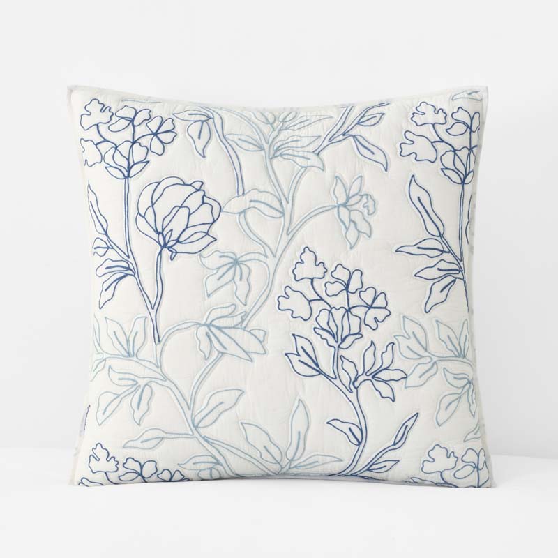 Rashika Garden Quilted Sham - White, Euro