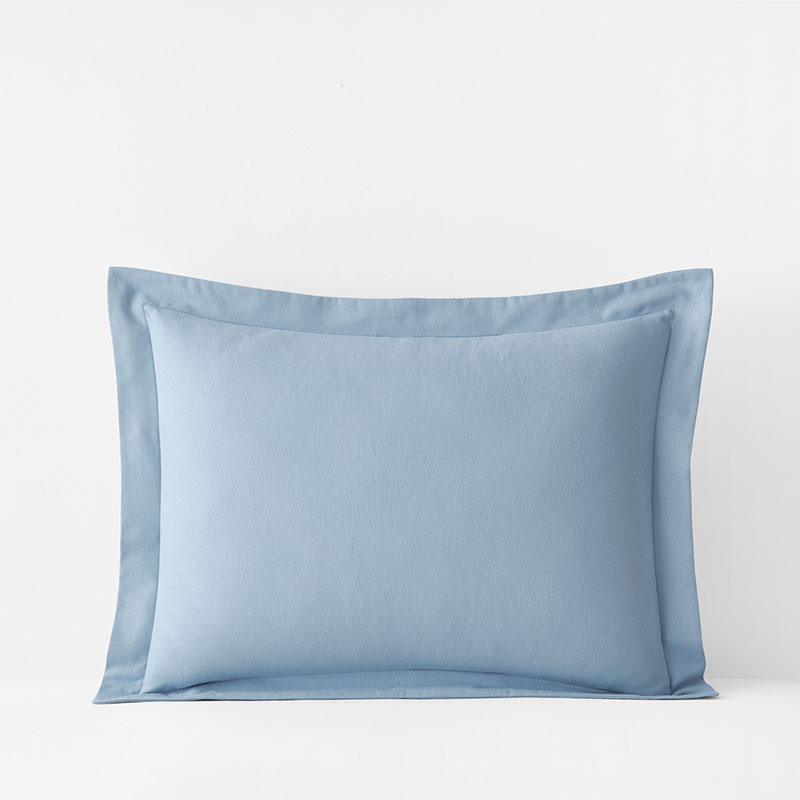 Classic Ultra-Cozy Cotton Velvet Flannel Sham - Powder Blue, King