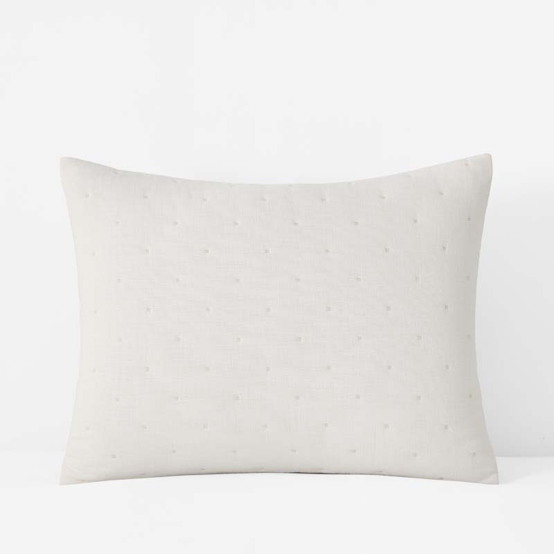 Petite Tufted Quilted Sham - Off White, King