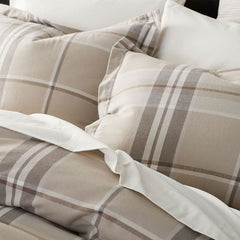 Classic Plaid Ultra-Cozy Cotton Velvet Flannel Sham - Brad, King