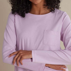 Pima Cotton Women's Jogger Pants Pajama Set - Dusty Pink, L