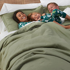 Classic Ultra-Cozy Cotton Velvet Flannel Fitted Bed Sheet - Willow Green, Twin XL