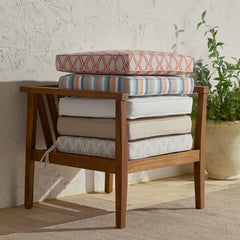 Replacement Boxed Edge Chair Cushion - Antique Beige, 16 in. x 15 in.
