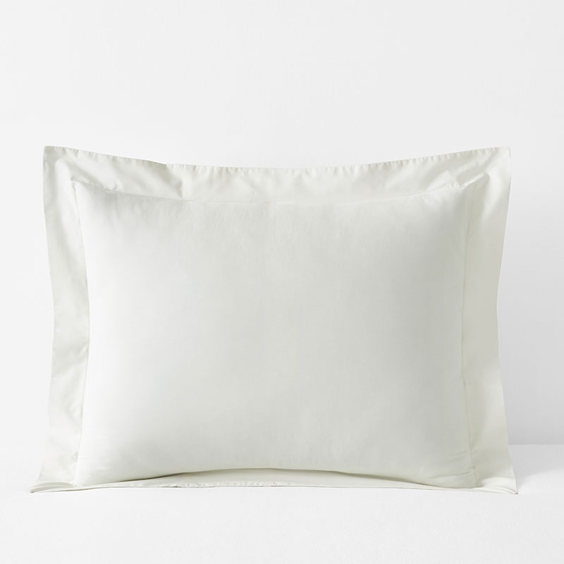 Premium Cool Supima® Cotton Percale Sham - Cream, Standard