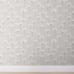Dandelion Traditional Wallpaper - Linen, Swatch