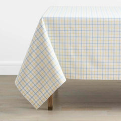 Classic Plaids Yarn-Dyed Tablecloth - Graph Plaid Yellow, 70 in. x 108 in.