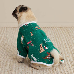 Family Flannel Pet Pajamas - Holiday Pups, XXL