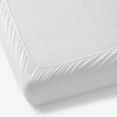 Classic Cool Organic Cotton Percale Solid Fitted Crib Sheet - White