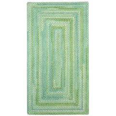 Sailor Stripe Reversible Braided Cotton Rug - Green, 5' x 8'