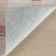 Modern Plaid Washable Rug - Orange, 3' x 5'