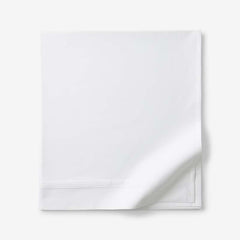 Luxe Smooth Egyptian Cotton Sateen Flat Bed Sheet - White, Twin/Twin XL