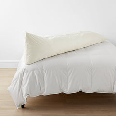 Classic Cool Cotton Percale Body Pillow Cover - Cream