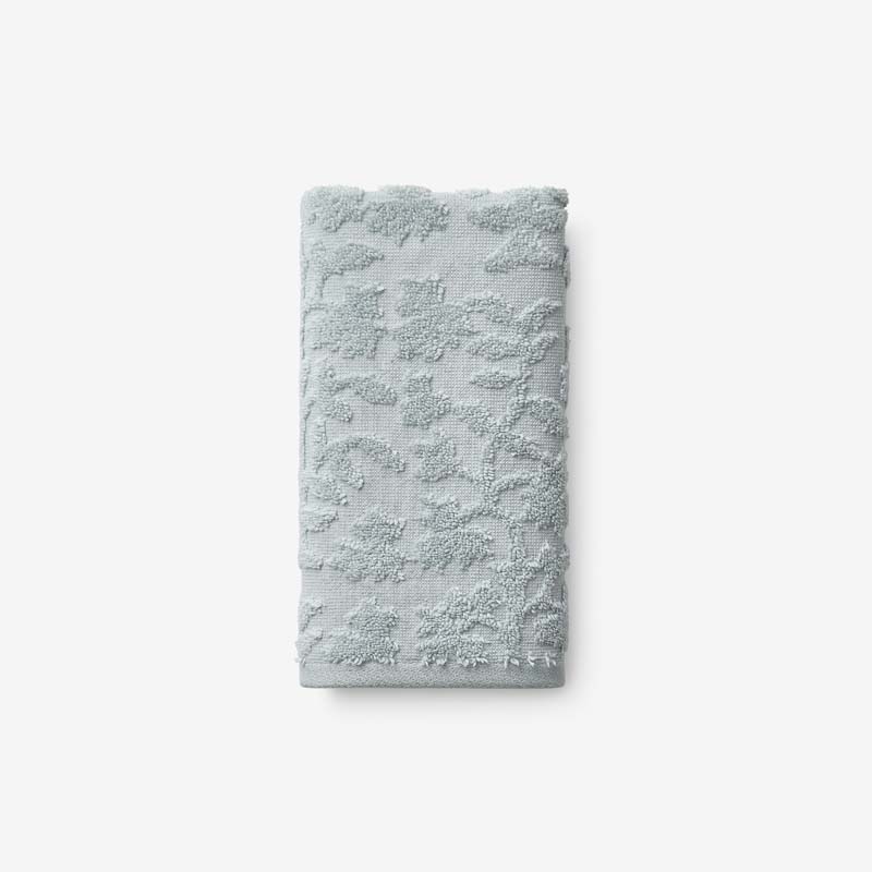 Floral Jacquard Hand Towel - Light Seaspray