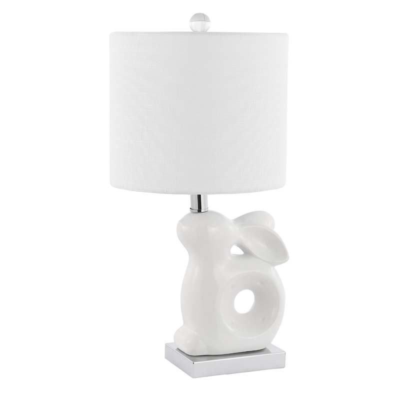 Ceramic Animal Table Lamp - White, Bunny