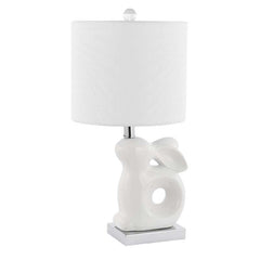 Ceramic Animal Table Lamp - White, Bunny