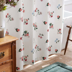 Ditsy Dahlia Classic Cool Cotton Percale Shower Curtain - Cream Multi