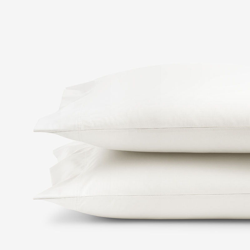Classic Smooth Wrinkle-Free Sateen Pillowcase Set - Creme, Standard