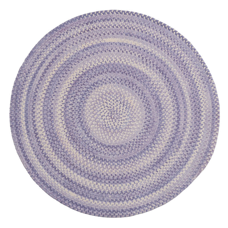Bambini Braided Chenille Rug - Periwinkle, 5' Round