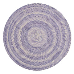 Bambini Braided Chenille Rug - Periwinkle, 5' Round