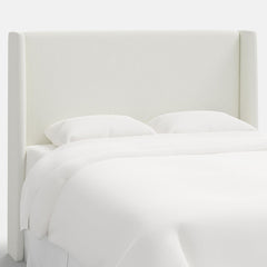 Gramercy Textured Linen Headboard - White, Twin
