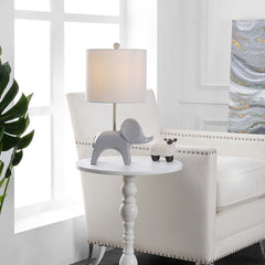 Ceramic Animal Table Lamp - Gray, Elephant