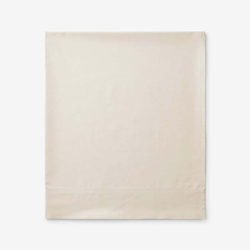 Premium Cool Supima® Cotton Percale Deep Pocket Flat Bed Sheet - Oatmeal, Cal King