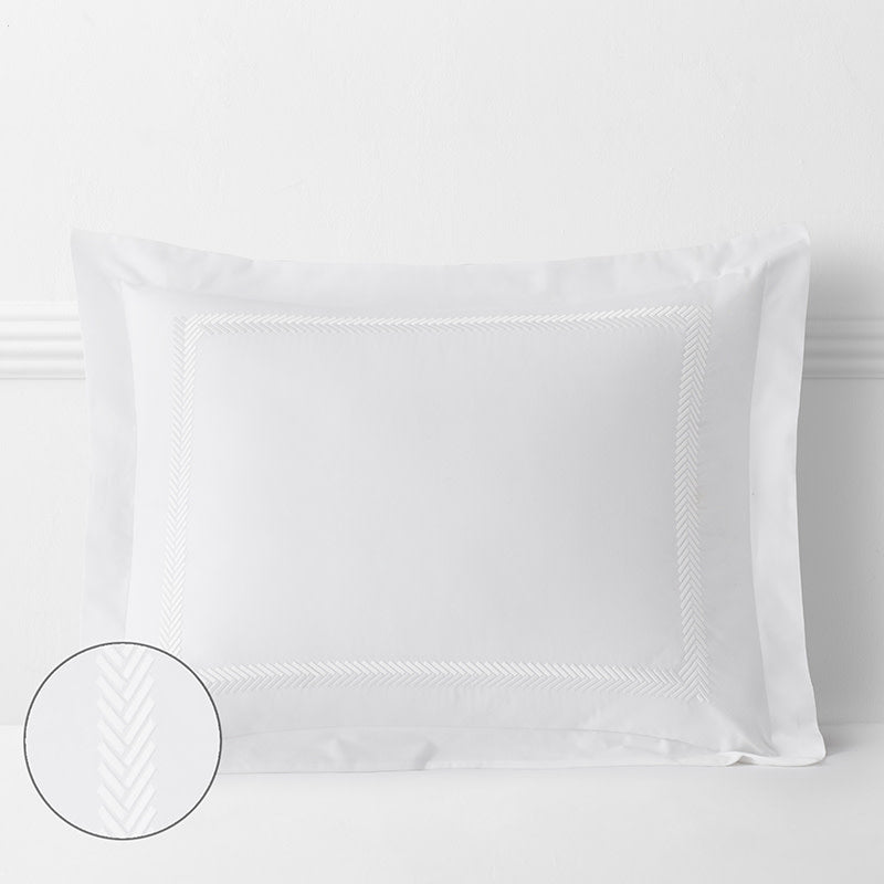 Hewett Luxe Smooth Egyptian Cotton Sateen Sham - White, King