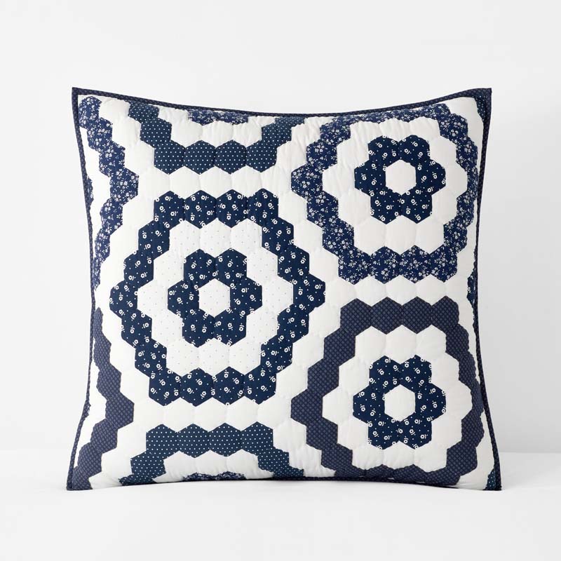 Gwenivere Quilted Sham - Ivory, Euro