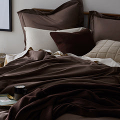 Classic All Season Breathable Cotton Knit Blanket - Brown, Full/Queen