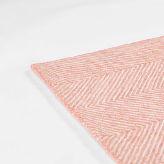 Herringbone Hand Tufted Wool Rug - Pink, 8' x 10'